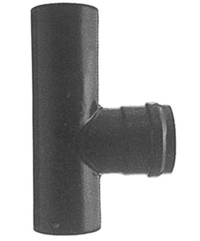 Ferramenta1.com | Raccordo a t per stufa a pellet attacco mfm d  8 cm nero opaco - PZ 1