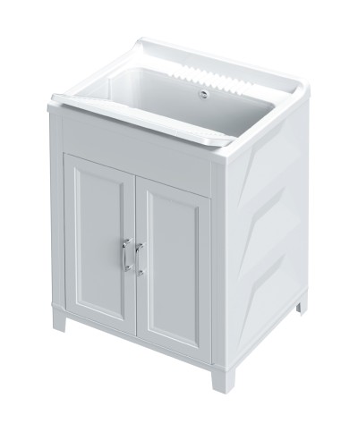 Ferramenta1.com | Kit lavatoio resina antiacido 60x50 cm bianco - PZ 1