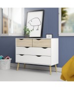 Ferramenta1.com | Kit cassettiera 4 cassetti oslo 98x39x81 cm - PZ 1
