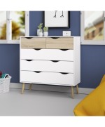 Ferramenta1.com | Kit cassettiera 5 cassetti oslo 98x39x100 cm - PZ 1