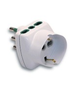 Ferramenta1.com | Fme 87.240 bl adattatatore 16a 2p+t 2 bipas schuko - PZ 1