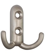 Ferramenta1.com | Bl appendiabiti 2 posti nichel opaco 2 pz - BL 5