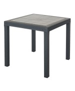 Ferramenta1.com | Tavolo dallas resina 80x80xh74 cm antracite - PZ 1