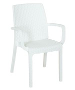 Ferramenta1.com | Poltrona resina indiana 57x59xh86 cm bianco - PZ 1