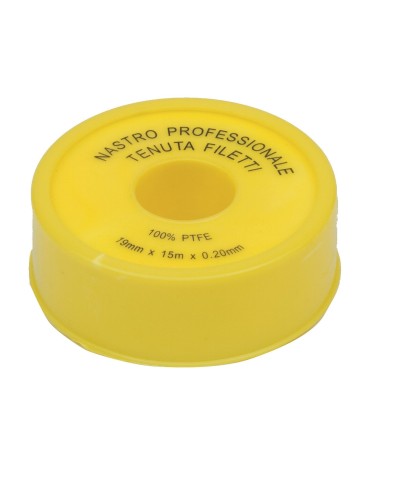 Ferramenta1.com | Nastro teflon prof da 19x0,2 mm rotolo 15 m* - PZ 10