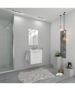 Ferramenta1.com | Mobile bagno emma 58 sosp. c/specchio bianco - PZ 1