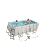 Ferramenta1.com | Piscina c/telaio pompa e scala 412x201xh122 cm 56456 - PZ 1