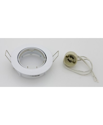 Ferramenta1.com | Faretto incasso fisso p/led gu10 bianco - PZ 5