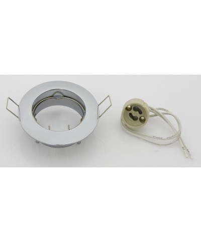 Ferramenta1.com | Faretto incasso fisso p/led gu10 cromo - PZ 10