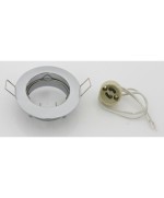 Ferramenta1.com | Faretto incasso fisso p/led gu10 cromo - PZ 10