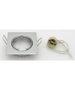 Ferramenta1.com | Faretto quadrato incas orientab led gu10 cromo - PZ 10