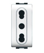 Ferramenta1.com | Life 4045 wh presa bivalente bianco - PZ 12
