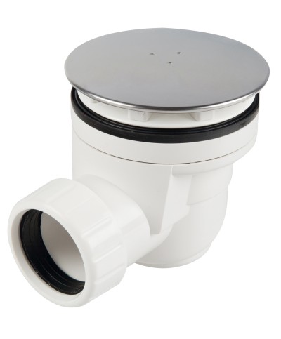 Ferramenta1.com | Piletta sifoide doccia d 60 mm coperchio inox 90 mm - PZ 1