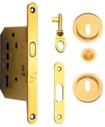 Ferramenta1.com | Kit porta scorr nicchia d 48 mm f chiave oro luc - PZ 1
