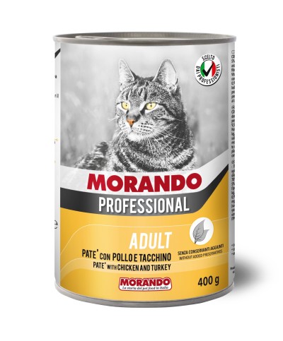 Ferramenta1.com | Cibo gatto morando latt 400 g pat pollo tacchin - PZ 24