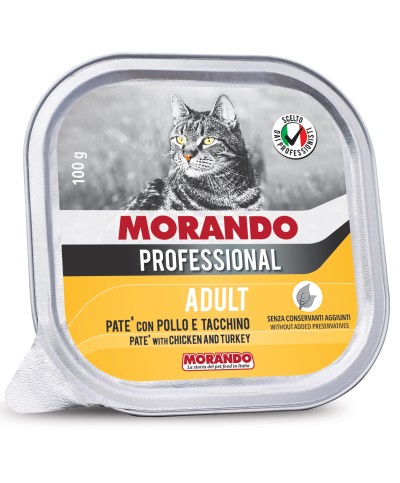 Ferramenta1.com | Cibo gatto morando vsc 100 g pate pollo tacchin - PZ 32