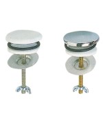 Ferramenta1.com | Bl tappo copriforo ottone bianco 2 pz - BL 6