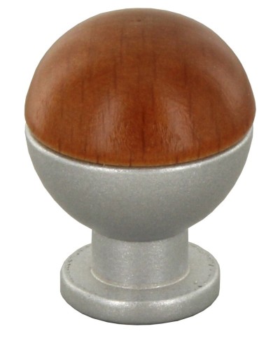 Ferramenta1.com | Pomolo sferico legno ott 735b d 18 mm ciliegio - PZ 25