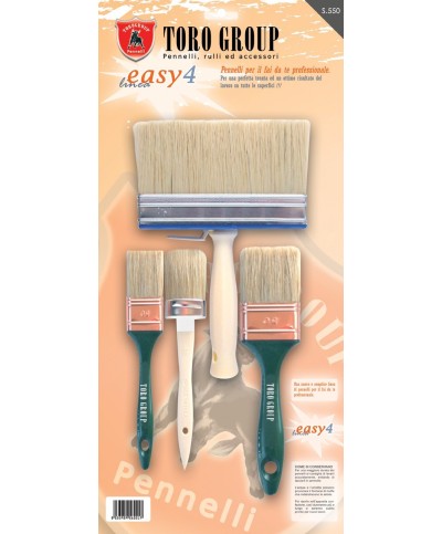 Ferramenta1.com | Set 4 pennelli setola bionda easy4   s/550 - CF 1