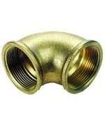 Ferramenta1.com | Idraulica - gomito ff 90 ottone giallo d  1 - PZ 5