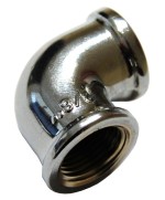 Ferramenta1.com | Idraulica - gomito ff 90 ottone cromato d 3/4 - PZ 10