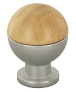 Ferramenta1.com | Pomolo sferico legno ott 735b d 18 mm frassino - PZ 25