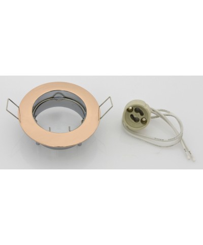 Ferramenta1.com | Faretto incasso fisso p/led gu10 oro - PZ 10