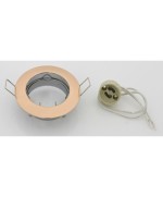 Ferramenta1.com | Faretto incasso fisso p/led gu10 oro - PZ 10