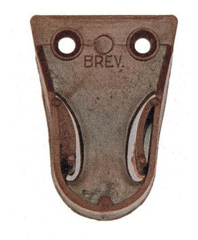 Ferramenta1.com | Reggitubo laterale in plastica marrone** - PZ 100