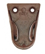 Ferramenta1.com | Reggitubo laterale in plastica marrone** - PZ 100