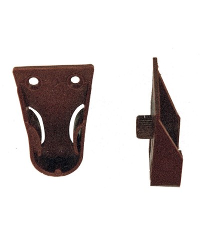 Ferramenta1.com | Reggitubo laterale d 18 mm c/perno marrone* - PZ 100