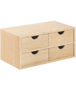 Ferramenta1.com | Cassettiera mini 4 cassetti 40x20x18,5 cm - PZ 2