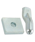 Ferramenta1.com | Bs piastra con perno per cardine d 20 mm acc zin - BS 5