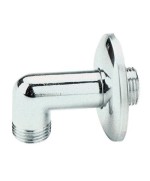 Ferramenta1.com | Bl curva cromata con rosetta m1/2 x m1/2 * - BL 6