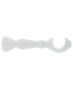 Ferramenta1.com | Supporto legno per bastone bianco 25 cm 2 pz - CP 1