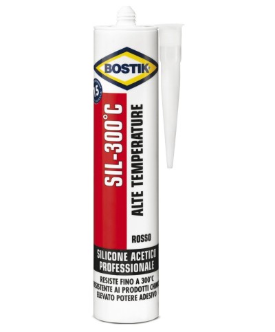 Ferramenta1.com | Bostik silicone sil-300 c alte temperat 300 ml cart - PZ 12