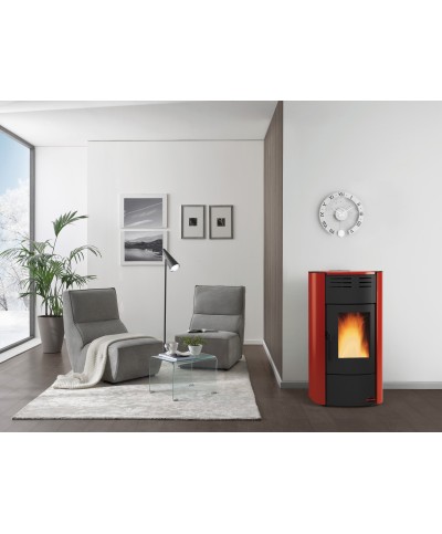 Ferramenta1.com | Termostufa pellet vent 18.1kw raffaella idro h15 bordeaux - PZ 1