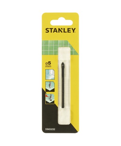 Ferramenta1.com | Piranha stanley sta53232 (x53232) punta vetro e ceramica 5 mm - PZ 1