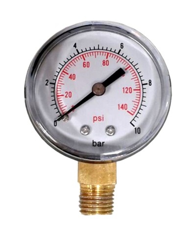 Ferramenta1.com | Manometro per elettropompe radiale d 50 mm 1/4* - PZ 1