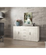 Ferramenta1.com | Kit madia 2 ante + 4 cassetti 153x40x85 bianco ven. k083 - PZ 1