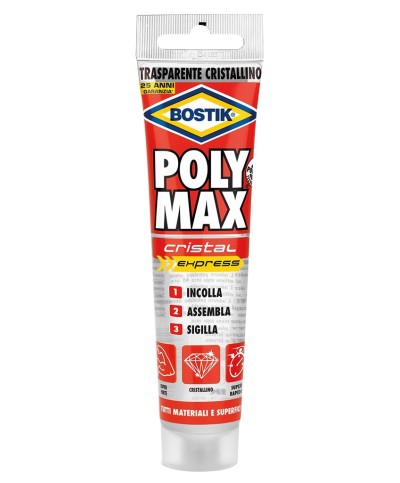 Ferramenta1.com | Bostik polymax cristal express 115 g tubo - PZ 12