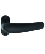 Ferramenta1.com | Mezza maniglia per persiana q 8 mm nylon nero - PZ 1