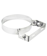 Ferramenta1.com | Collare inox c/staffa p/tubo stufa 25 cm - PZ 1