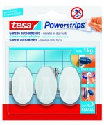 Ferramenta1.com | Gancio adesivo tesa powerstrips piccolo b.co 3 pz - CF 6