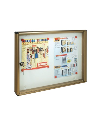 Ferramenta1.com | Bacheca fondo magnetico alubox bc2 55x5x40 br - PZ 1