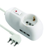 Ferramenta1.com | Multipresa 2p bip+1 schuko 10a c/int sicur fig.7 - PZ 5