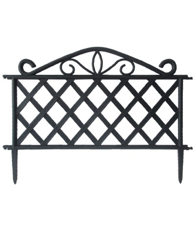 Ferramenta1.com | Steccato in abs 47,5xh36 cm  nero - PZ 8