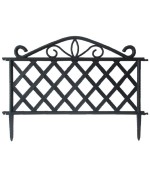 Ferramenta1.com | Steccato in abs 47,5xh36 cm  nero - PZ 8