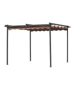 Ferramenta1.com | Pergola in acciaio c/telo retrattile 3x3xh2,2 m - PZ 1