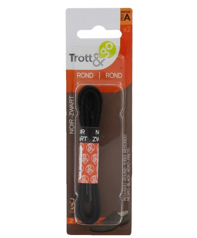 Ferramenta1.com | Lacci p/scarpe tondi 45 cm  2 paia nero - PZ 3